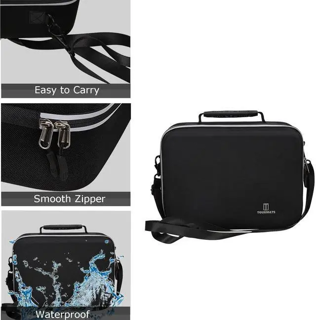 Alt view image 5 of 5 - Hard Storage Case for HAPPRUN Projector, Travel case for Native 1080P Bluetooth Projector - Tourmate Case Only