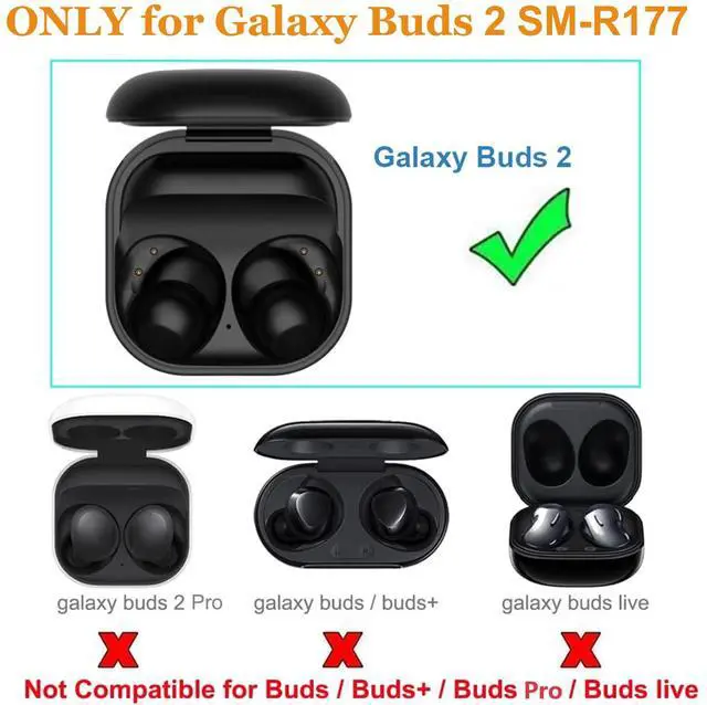 Alt view image 2 of 5 - Charging Case for Galaxy Buds 2, Replacement Charger Station Cradle Charge Box with USB-C Cable Cord for Samaung Galaxy Buds 2 SM-R177