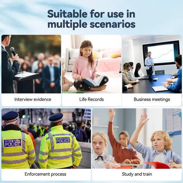 Alt view image 5 of 5 - SYDYAM Mini Body Worn Camera 2K/1440P HD, 32GB Small Body Camera 7H Recording, Premium Portable Body Cam with Night Vision & Motion Detection Wearable for Office Home Security Guard Pet Record