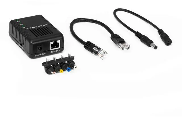 Alt view image 4 of 4 - Amcrest Active PoE Splitter Adapter, IEEE 802.3af compliant, Up To 100 meters, 5V / 12V Output