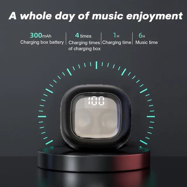 Alt view image 2 of 5 - Loluka Ultra Small in-Ear Wireless Invisible Smallest Bluetooth Earbuds for Sleep Comfortable and Fitable for All Type Ears True Wireless Earbuds Stereo Sound IPX4 Waterproof