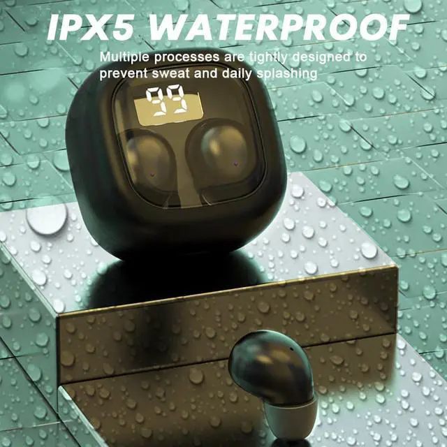 Alt view image 4 of 5 - Loluka Ultra Small in-Ear Wireless Invisible Smallest Bluetooth Earbuds for Sleep Comfortable and Fitable for All Type Ears True Wireless Earbuds Stereo Sound IPX4 Waterproof