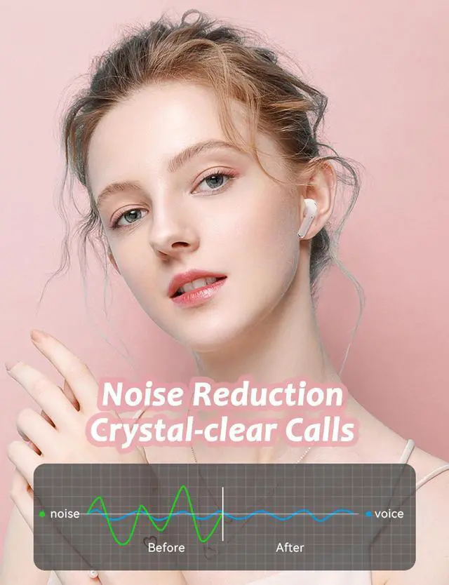 Alt view image 5 of 5 - Ttbesmi Cute Kids True Wireless Earbuds Girls Ear Buds for Kids for School Earphones with Case for iPhone Android Kawaii Headphones Kid Bluetooht Earbuds for Small Ear Canals Women