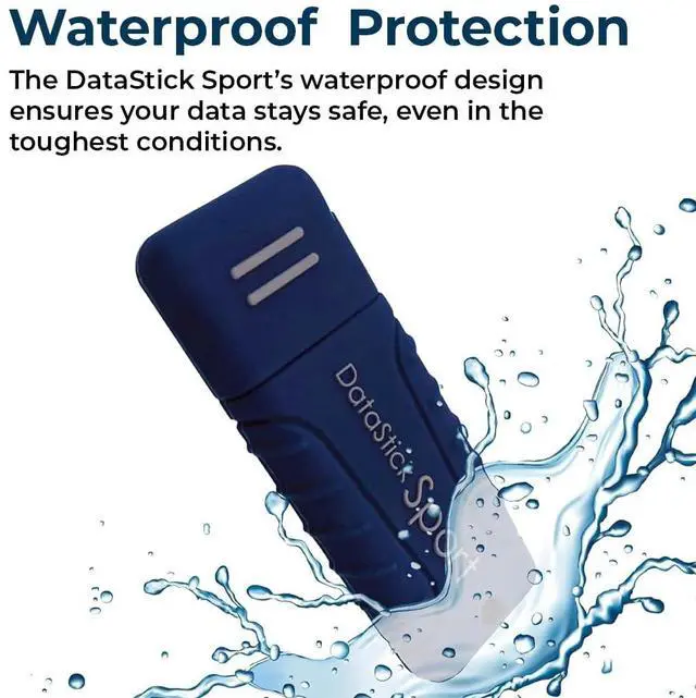 Alt view image 5 of 5 - Centon DataStick Sport USB 3.0 Flash Drive 16GB x 5, Navy Blue (S1-U3W2-16G-5B)