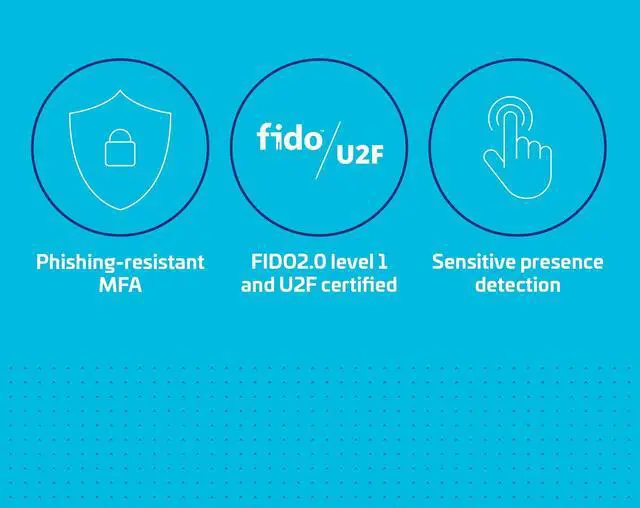 Alt view image 4 of 5 - Thales - SafeNet eToken FIDO - FIDO2 Certified Security Key - Passwordless Phishing-Resistant Authentication for Web Apps, Devices & Desktops - USB-C