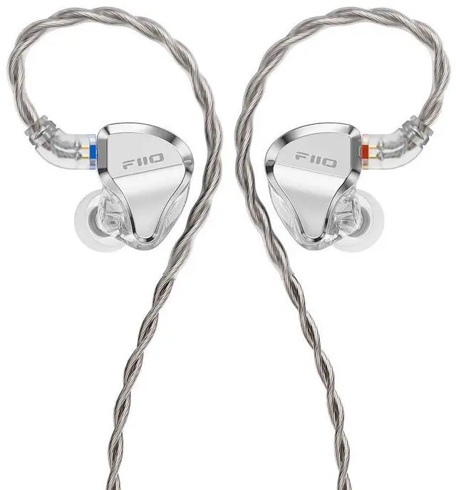 Main image of FiiO/JadeAudio JH5 1DD+4BA Hybrid 5 Drivers HiFi in-Ear Monitors Earphone, Detachable 0.78mm 2 Pin Cable 3.5mm Plug for Audiophile/Musician(Silver)