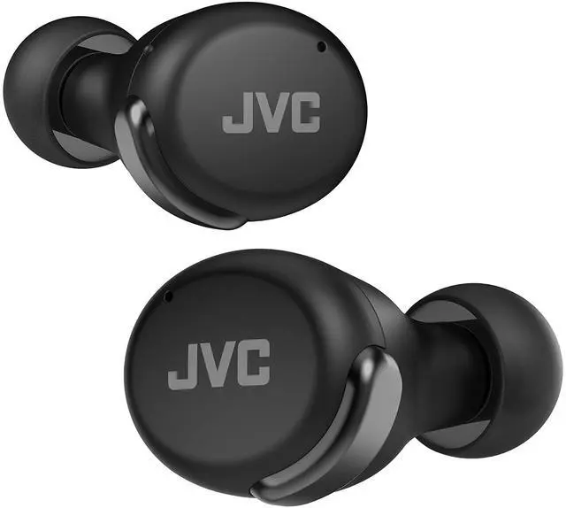 Main image of JVC Compact True Wireless Headphones with Active Noise Cancelling, Low-Latency Mode for Gaming and Movies, Bluetooth 5.2, Long Battery Life (up to 21 Hours) - HAA30TB (Black), Small