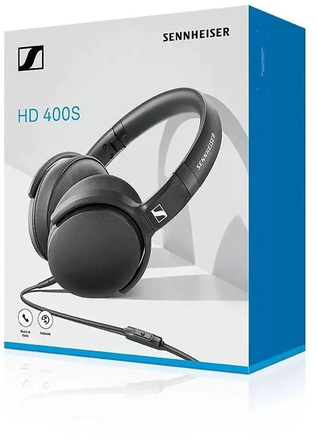 Alt view image 5 of 5 - Sennheiser HD 400S Closed Back, Around Ear Headphone with One-Button Smart Remote on Detachable Cable