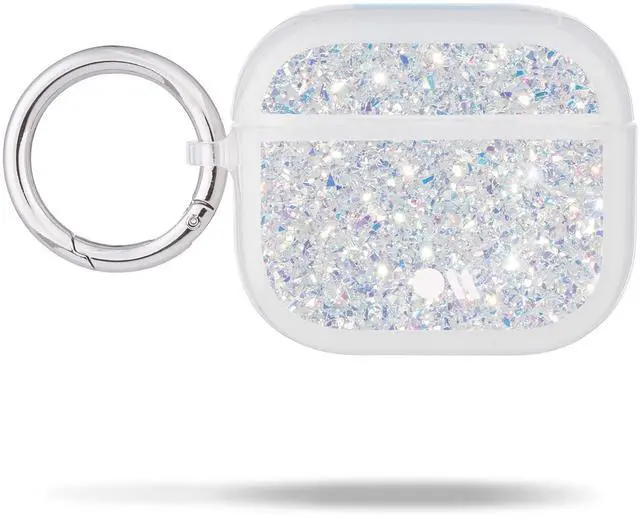 Main image of Case-Mate Airpods Case 3rd Generation w/Keychain Ring [Wireless Charging Compatible] Twinkle Stardust Cover for Apple Airpods 3rd Generation [Front LED Visible] Anti-Scratch Shockproof Cover