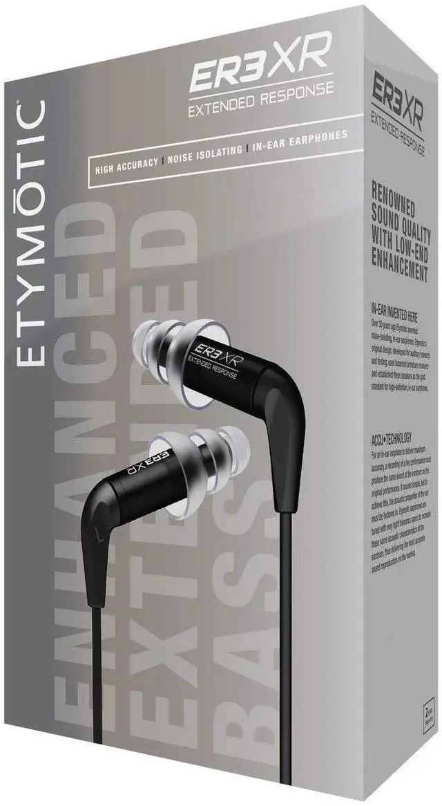 Alt view image 2 of 5 - Etymotic ER3XR Extended Response Earphone,Black