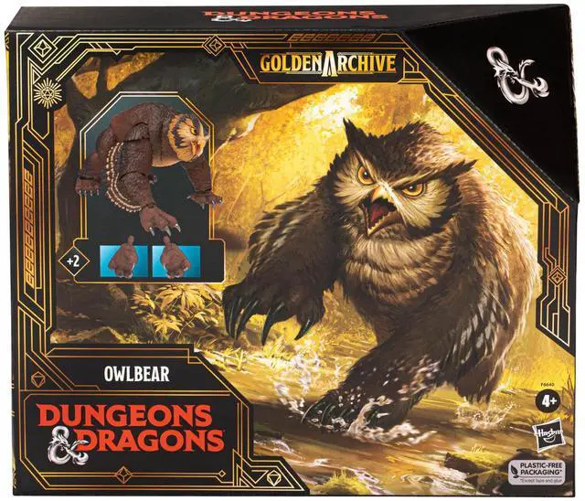 Alt view image 2 of 4 - Hasbro Dungeons & Dragons Golden Archive Figurine Owlbear 21 cm