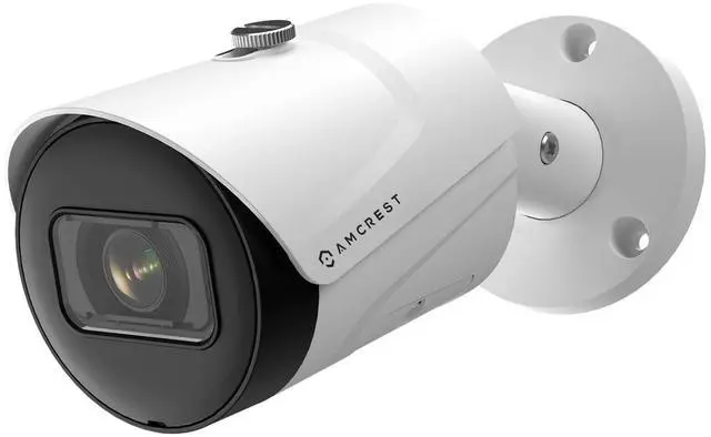 Main image of Amcrest 2-Pack UltraHD 4K (8MP) Bullet POE IP Camera, 3840x2160, 98ft NightVision, IP67 Weatherproof, 125° FOV, Supports up to 256GB MicroSD Recording, White (2PACK-IP8M-2496EW-AI-V3)