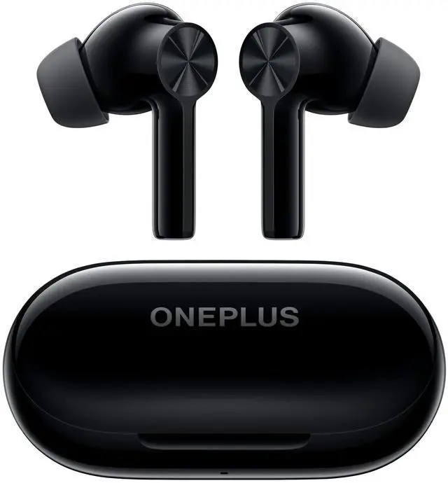 Main image of OnePlus Buds Z2 True Wireless Earbud Headphones-Touch Control with Charging Case,Active Noise Cancellation,IP55 Waterproof Stereo Earphones for Home,Sport, Obsidian Black
