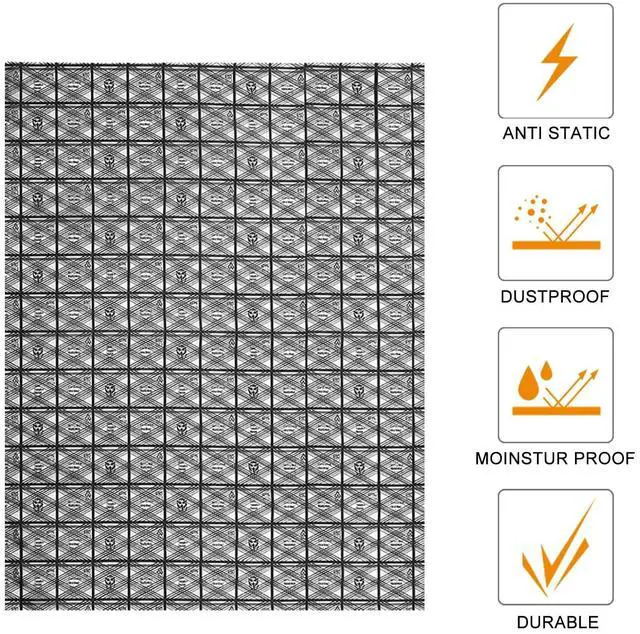 Alt view image 3 of 5 - 10Pcs Extra Large Open Top Antistatic Bags 15.75 x17.72inches ESD Shielding Bags with Stickers for Electronics