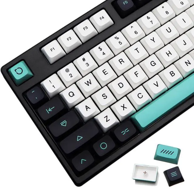 Main image of MOLGRIA Light Cyan Keycaps 129 Set for Mechanical Keyboard, Custom PBT XDA Profile Key Caps with Keycap Puller for Gateron Kailh Cherry MX Switch 104/84/74/68/64/61 ANSI/ISO Keyboard