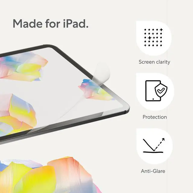 Alt view image 3 of 5 - Paperlike Screen Protector (2x) for iPad (A16) 11" (2025) & iPad 10.9" 10th Generation (2022) for an authentic paper-feel