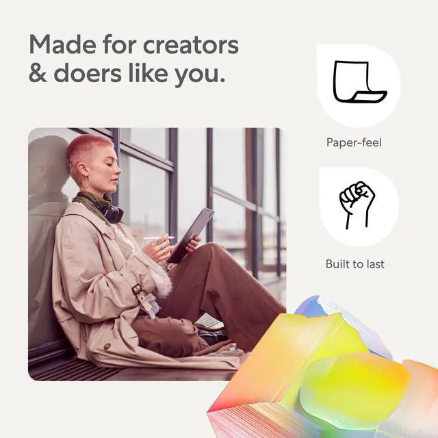 Alt view image 5 of 5 - Paperlike Screen Protector (2x) for iPad (A16) 11" (2025) & iPad 10.9" 10th Generation (2022) for an authentic paper-feel