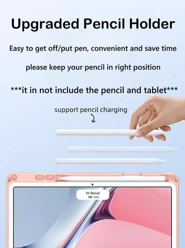 Alt view image 5 of 5 - AnMengXinLing Keyboard Case for iPad 11th Generation 11-inch (A16) 2025, iPad 10th Generation 10.9-inch 2022, Slim Candy Detachable Wireless Round Key Folio Keyboard Cover, Pink