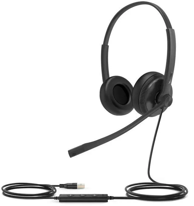 Main image of UH34 USB Headset with Microphone for PC Laptop,Wired Headset,On-Ear Headphones with Noise-Cancelling Microphone UH34 Dual UC