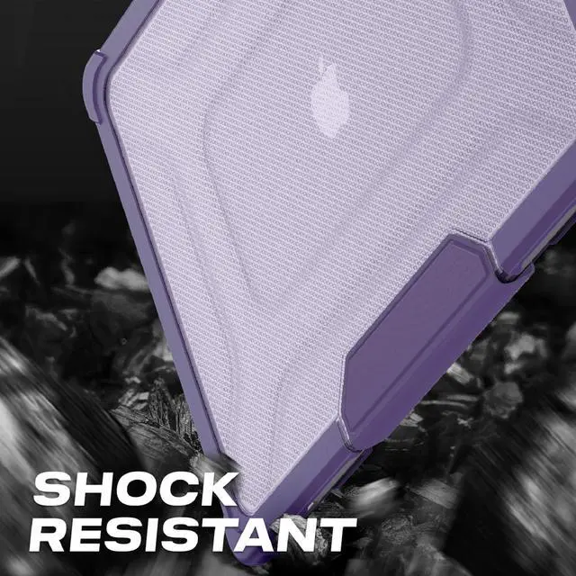 Alt view image 5 of 5 - SEYMAC stock Case for MacBook Pro 16 inch 2024-2021 A3403 A3186 A2991 A2780 A2485, Shock-Absorbing Protection with Folding Stand &Mouse Pad/Bag Case for MacBook Pro 16'' M4/M3/M2/M1 (Purple)