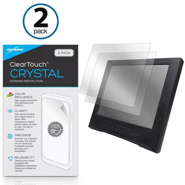 Alt view image 2 of 5 - BoxWave Screen Protector Compatible with Gilbarco Passport POS 15" - ClearTouch Crystal (2-Pack), HD Film Skin - Shields from Scratches