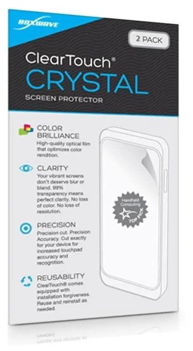 Alt view image 4 of 5 - BoxWave Screen Protector Compatible with Gilbarco Passport POS 15" - ClearTouch Crystal (2-Pack), HD Film Skin - Shields from Scratches