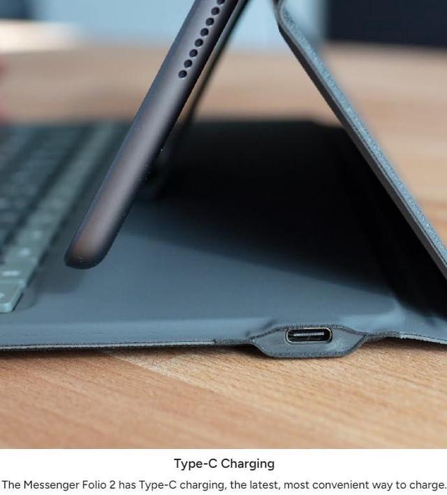 Alt view image 5 of 5 - ZAGG - Messenger Folio 2 - Tablet Keyboard & Case for 10.2-inch iPad, 10.5-inch iPad/Air 3