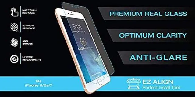 Alt view image 4 of 5 - MYGOFLIGHT ArmorGlas  Tempered Glass Screen Protector for iPad 10.2 Generation 7-9 - Anti-Glare, Anti-Reflection, Anti-Shatter, Scratch & Fingerprint Resistant, Bubble-Free Easy Install