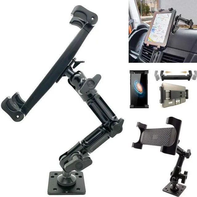 Alt view image 3 of 5 - ChargerCity Universal ELD Drill Base Industrial Alloy Heavy Duty Metal Mount Holder for All Tablets and Smartphones Device Pro (All Generations)