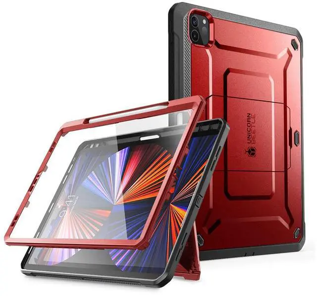Main image of SUPCASE for iPad Pro 11 Inch Case 4th/3rd/2nd Generation 2022/2021/2020 (Unicorn Beetle Pro), [Built-in Screen Protector & Stand & Pen Holder] Full-Body Rugged Cover for iPad Pro 11 Inch, Ruddy