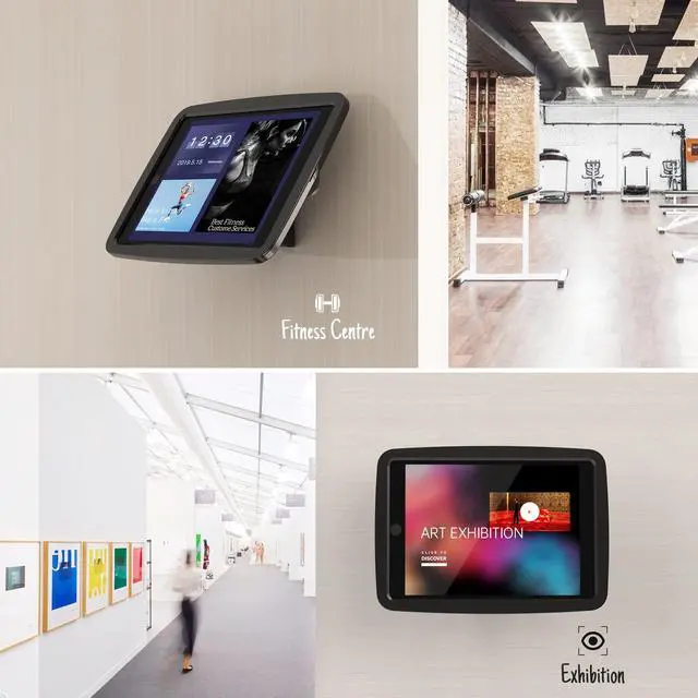 Alt view image 3 of 5 - Beelta Tablet Wall Mount Compatible with 10.2 inch iPad 7 8 9 Gen BSW102TB