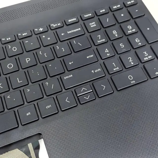 Alt view image 3 of 5 - Jxjslp Replacement Upper Case Palmrest for HP 15T-DY 15Z-EF 15S-EQ 15s-fq 15-EF Series Laptop Keyboard Assembly L89859-001 Jet Black