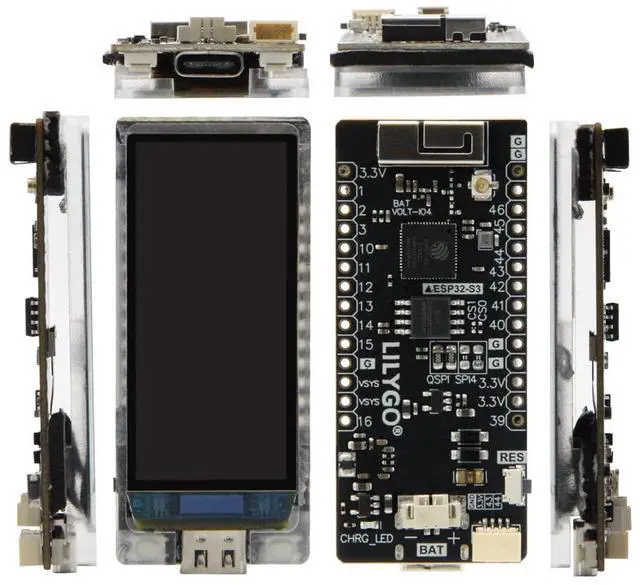 Alt view image 5 of 5 - LILYGO T-Display-S3 AMOLED ESP32-S3 with 1.91 Inch RM67162 Display TTGO Development Board Wireless Module (Unwelded pin Version)