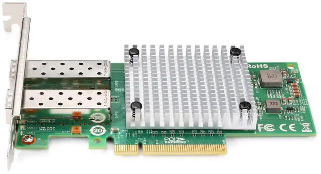 Alt view image 2 of 5 - 10Gb PCI-E NIC Network Card Compare to Intel X710-DA2, Dual SFP+ Ports, with Intel X710-BM2 Chipset, 10Gb PCI Express Ethernet LAN Adapter Support Windows Server/Windows/Linux/ESX