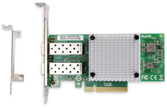 Alt view image 5 of 5 - 10Gb PCI-E NIC Network Card Compare to Intel X710-DA2, Dual SFP+ Ports, with Intel X710-BM2 Chipset, 10Gb PCI Express Ethernet LAN Adapter Support Windows Server/Windows/Linux/ESX