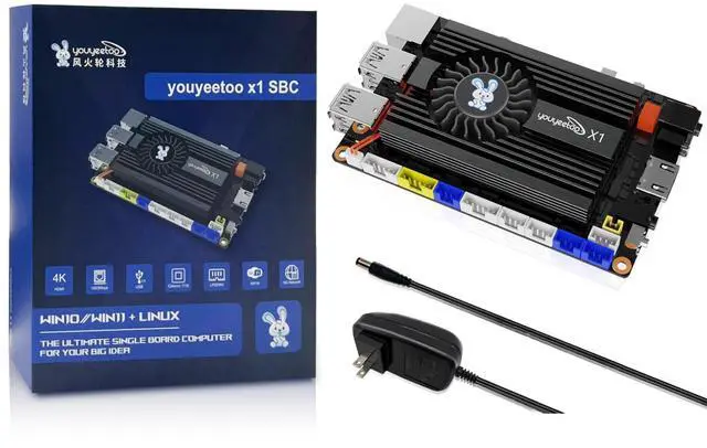 Main image of WayPonDEV youyeetoo X1 X86 Single Board Computer - A 64bit Windows 10/11/Linux Mini PC with in-tel Celeron N5105, Support Optional WiFi&BT, M.2 2280 NVMe or SATA SSD(Pre-Sale) (16GB RAM+256GB Storage)