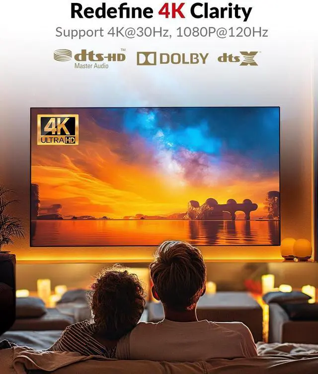 Alt view image 4 of 5 - AV Access 4K HDMI USB KVM Extender TCP/IP Over Single Cat5e/6/6a/7 up to 120M(390ft), 1080P@120Hz, Plug & Play, Keyboard & Mouse Over Network, Zero Latency, 3 Ports USB Hub, DIP up to 16 Sets