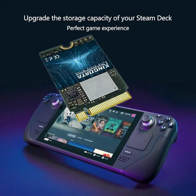 Alt view image 2 of 5 - KINGDATA 2TB M.2 2230 NVMe PCIe SSD Gen 4.0X4 - Internal Solid State Drive Compatible with PS5, Steam Deck, Microsoft Surface, Ultrabook, Laptop, and Desktop (2TB, M.2 2230 NVMe 4.0)