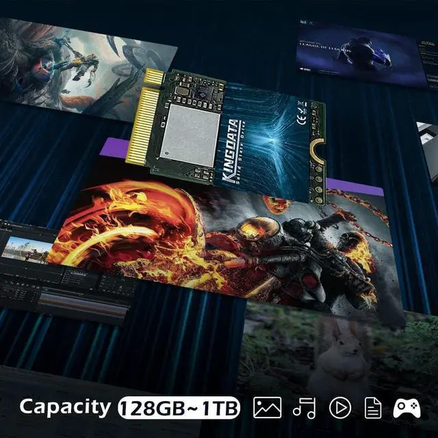 Alt view image 5 of 5 - KINGDATA 2TB M.2 2230 NVMe PCIe SSD Gen 4.0X4 - Internal Solid State Drive Compatible with PS5, Steam Deck, Microsoft Surface, Ultrabook, Laptop, and Desktop (2TB, M.2 2230 NVMe 4.0)