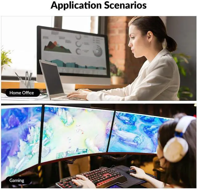 Alt view image 4 of 5 - AV Access 8K KVM Switch 2 Computers 1 Monitor with HDMI 2.1, USB 3.0 & Hotkey Switching, Supports 10K@120hz, 8K@120hz, 1080P@240hz & 2K@165hz for All Operating Systems, Ideal for Gaming, Workstation