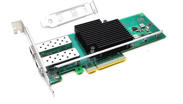 Main image of 10Gb PCI-E NIC Network Card Dual SFP+ Port Ethernet Converged LAN Adapter CNA Compatible with Intel X710-DA2 PCI Express x8/x16 Networking Server Support Windows/Linux/VMware