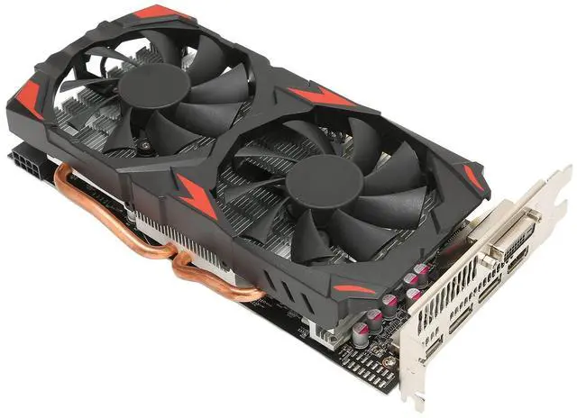 Alt view image 2 of 5 - RX 580 Gaming Graphics Card, Fan 256bit 8GB GDDR5, 60Hz Output 4K Resolution, 16 PCI Express 3.0 Gaming Graphics Card for Home Office