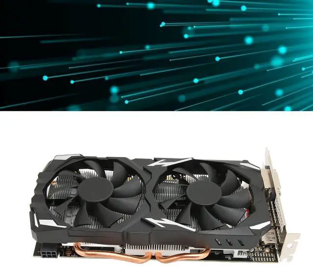 Alt view image 4 of 5 - Gaming Graphics Card, RX 580 Graphics Card 8GB GDDR5 256bit Support 8K 16 PCI Express 3.0 2 Cooling Fans Gaming Graphics Card
