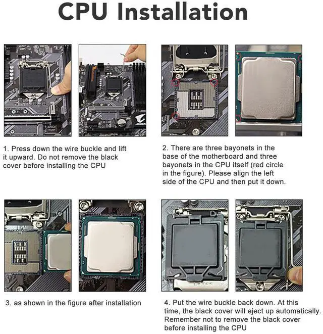 Alt view image 5 of 5 - Ciciglow H110 Micro ATX Motherboard, DDR4 SO DIMM, PCIe 3.0, SATA3.0, M.2 HDMI VGA USB3.0/2.0, Supports i5 6500 i7 6700 CPU