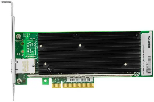 Alt view image 2 of 5 - 10Gb PCI-E NIC Network Card,Single Copper RJ45 Port with Intel X540-T1 Controller,PCI Express v3.0 X8,Ethernet Adapter for Windows Server/Windows/Linux/ESX, Compare to Intel X540-BT1