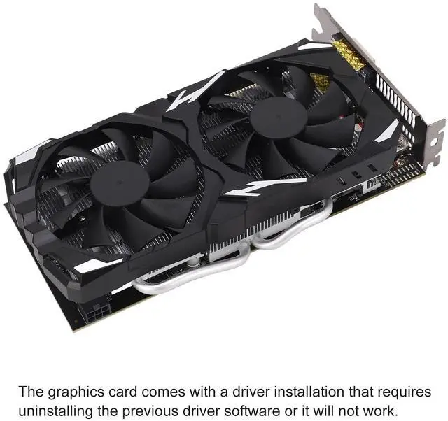 Alt view image 3 of 5 - CCYLEZ RX 580 Gaming Graphics Card, 8GB GDDR5 256bit PCI Express 3.0 Gaming Graphics Card with Two Cooling Fans for Large Scale Games, Support Various 1080P Quality 3A Games