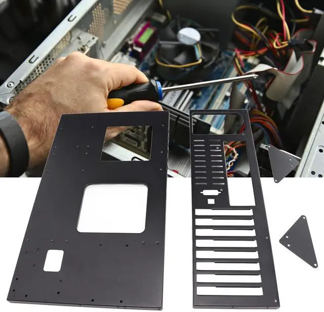 Alt view image 3 of 5 - ATX/MATX/ITX Case,Gaming Computer Case Chassis,Open Air Case Frame Graphics Card Mining Machine Cas,DIY Motherboard Rack Mine Rack,Good Heat Dissipation Effect