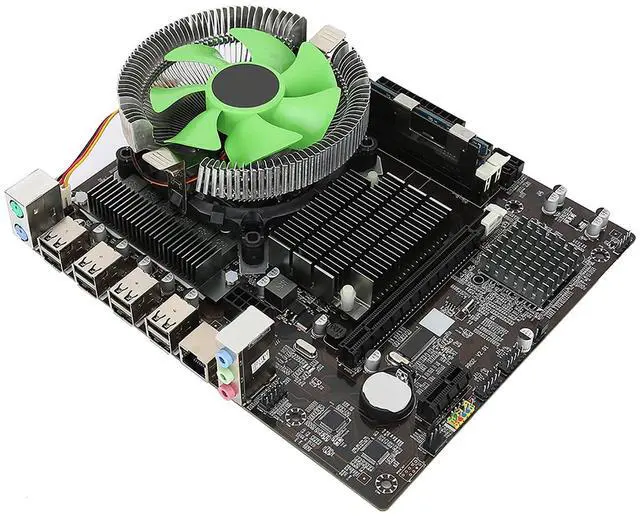 Alt view image 5 of 5 - PC CPU Motherboard Set,X58 Desk Top PC Motherboard Set,for Intel Xeon X5650 CPU High Air Volume Radiator,8G Memory Main Board Set