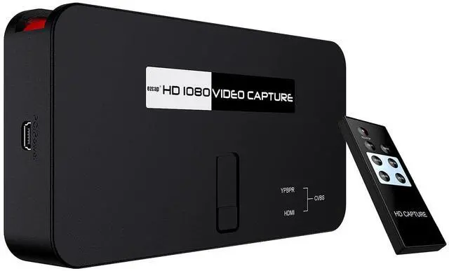 Main image of Ezcap284 Standalone Video Capture Card, All in One 1080P Capture Card via HDMI/Ypbpr/AV Input with Remote Control, Compatible with Nintendo Switch PS4 and PS3, Xbox one,N64, Blu-Ray