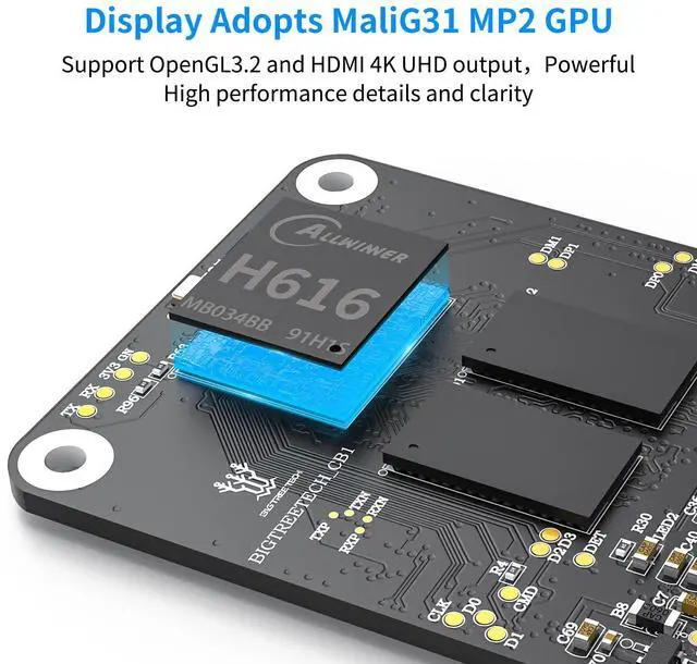 Alt view image 4 of 5 - BIGTREETECH CB1 V2.2 Core Control Board 1GB DDR3 RAM Motherboard Support HDMI5 Klipper/Debian for Manta/M4P/M5P/M8P, PI4B Adapter V1.0, Raspberry-pi 4 3D Printer Board